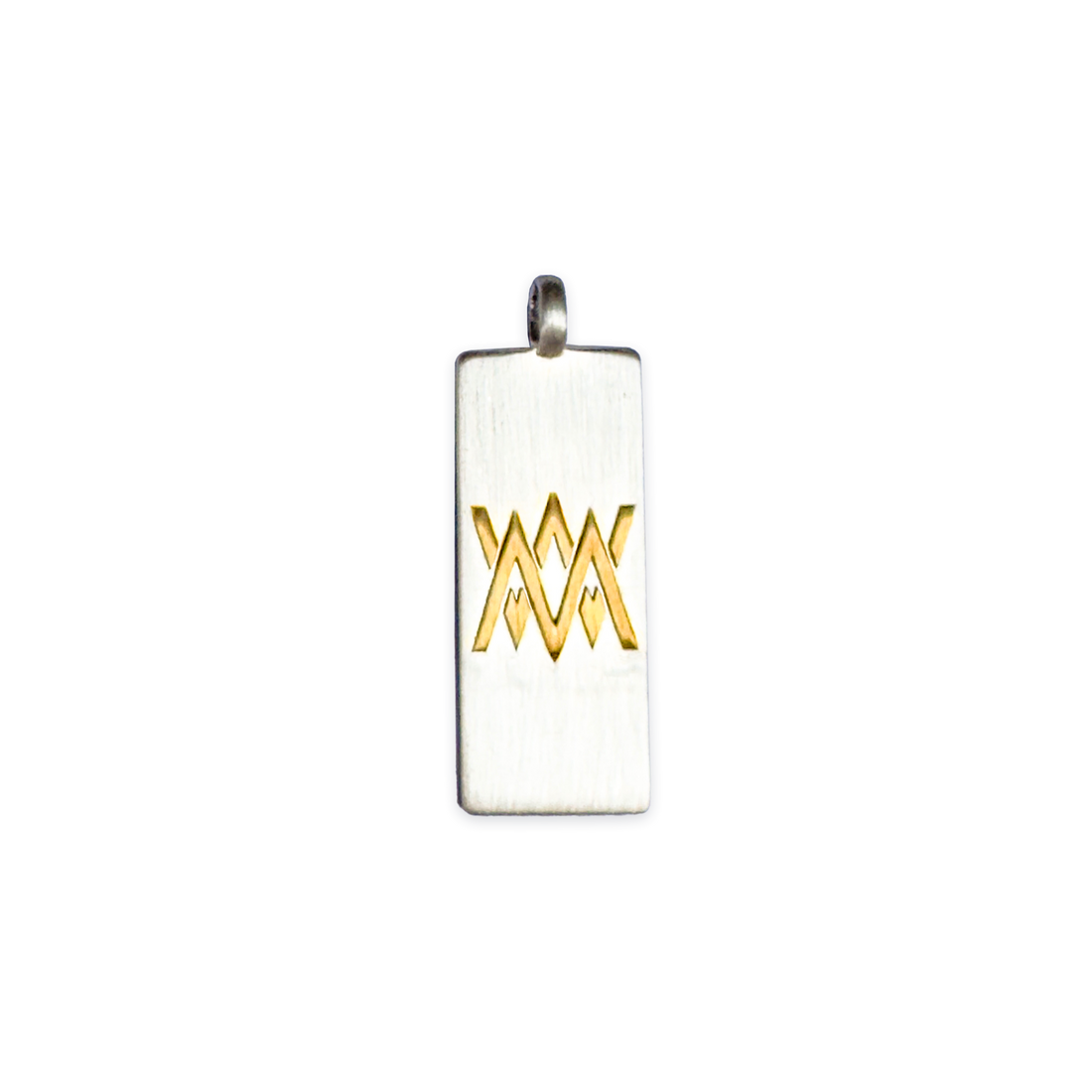 Everyday Medical ID pendant in sterling silver with MediWear symbol.