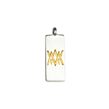 Everyday Medical ID pendant in sterling silver with MediWear symbol.