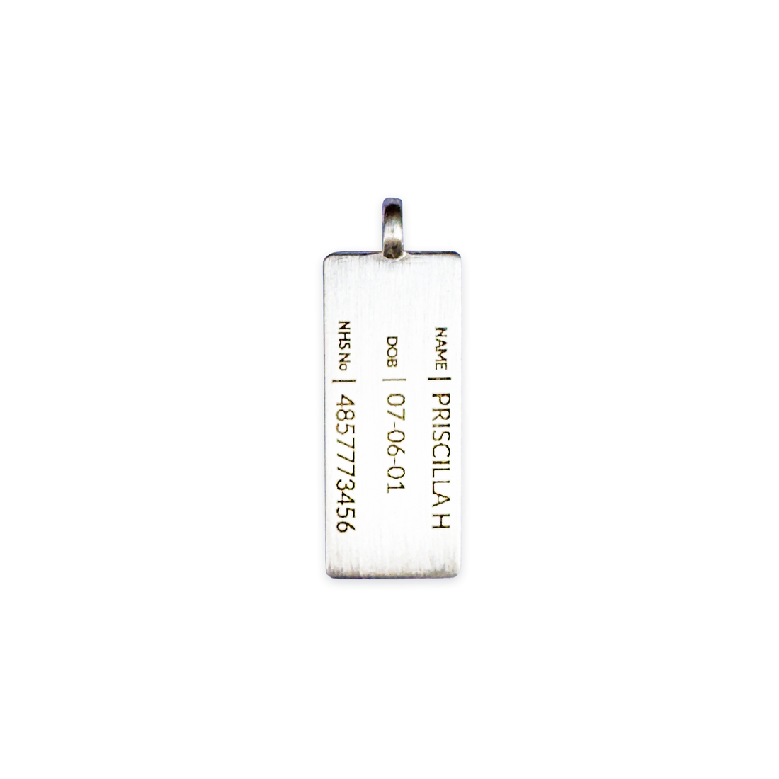 Everyday Medical ID pendant in sterling silver with MediWear symbol.