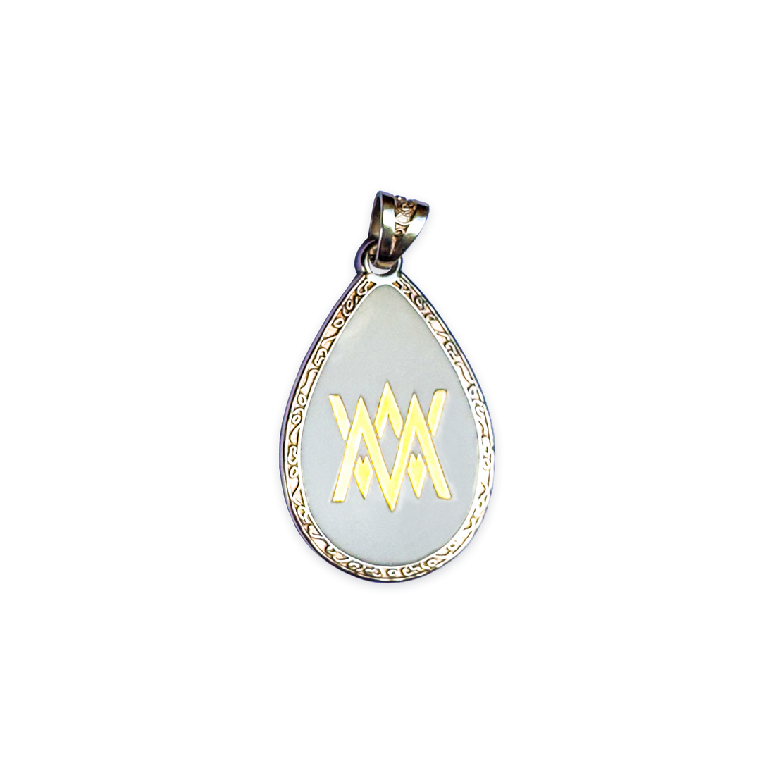 Sterling silver medical ID pendant, customisable with personal details – MediWear
