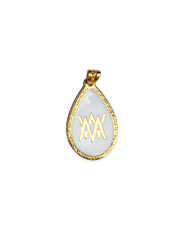 Gold medical ID pendant with engraved NHS number necklace, customisable with personal details – MediWear