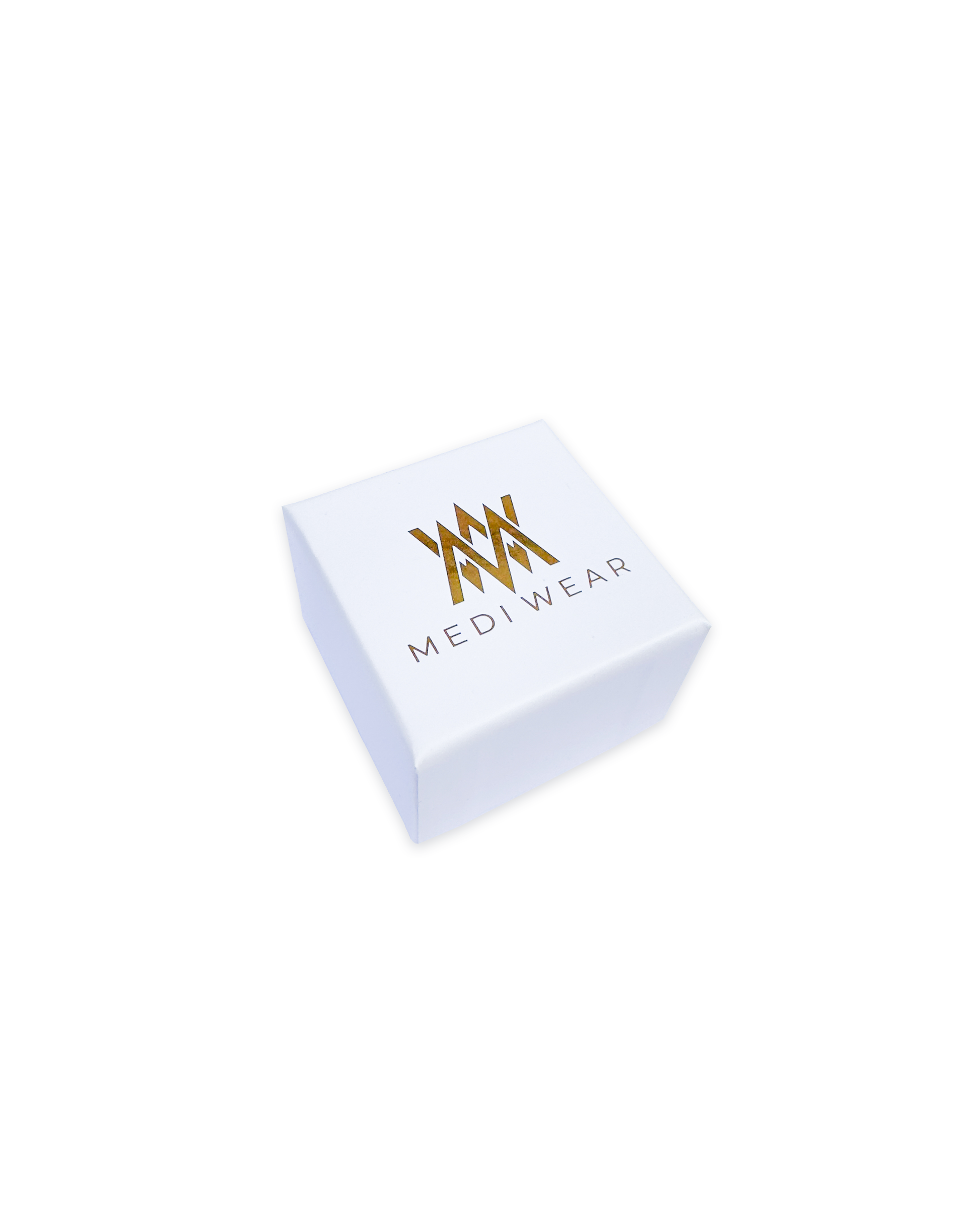 MediWear branded white gift box for Classic Medical ID pendant.