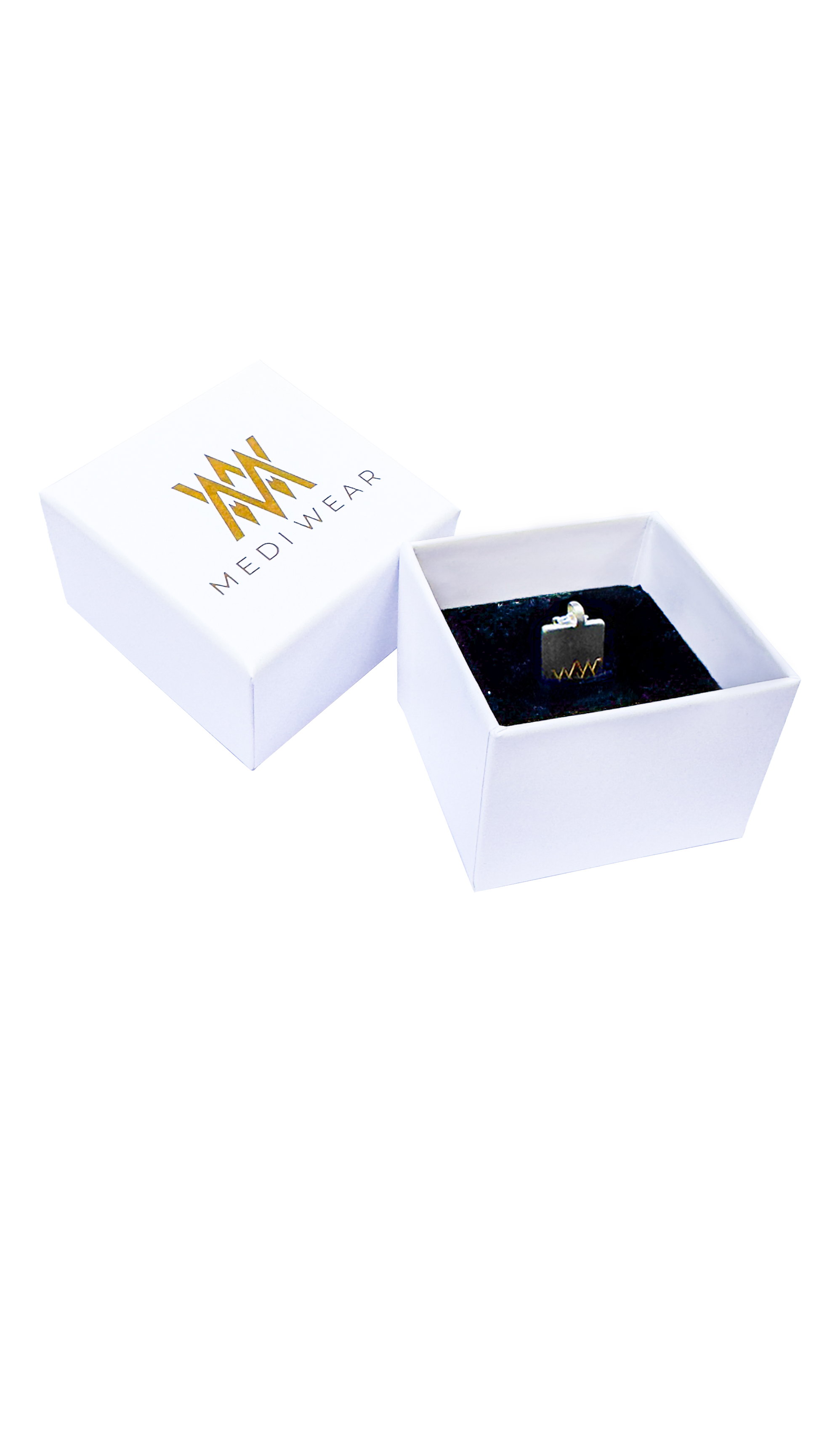 Everyday Medical ID pendant presented in MediWear branded white gift box.