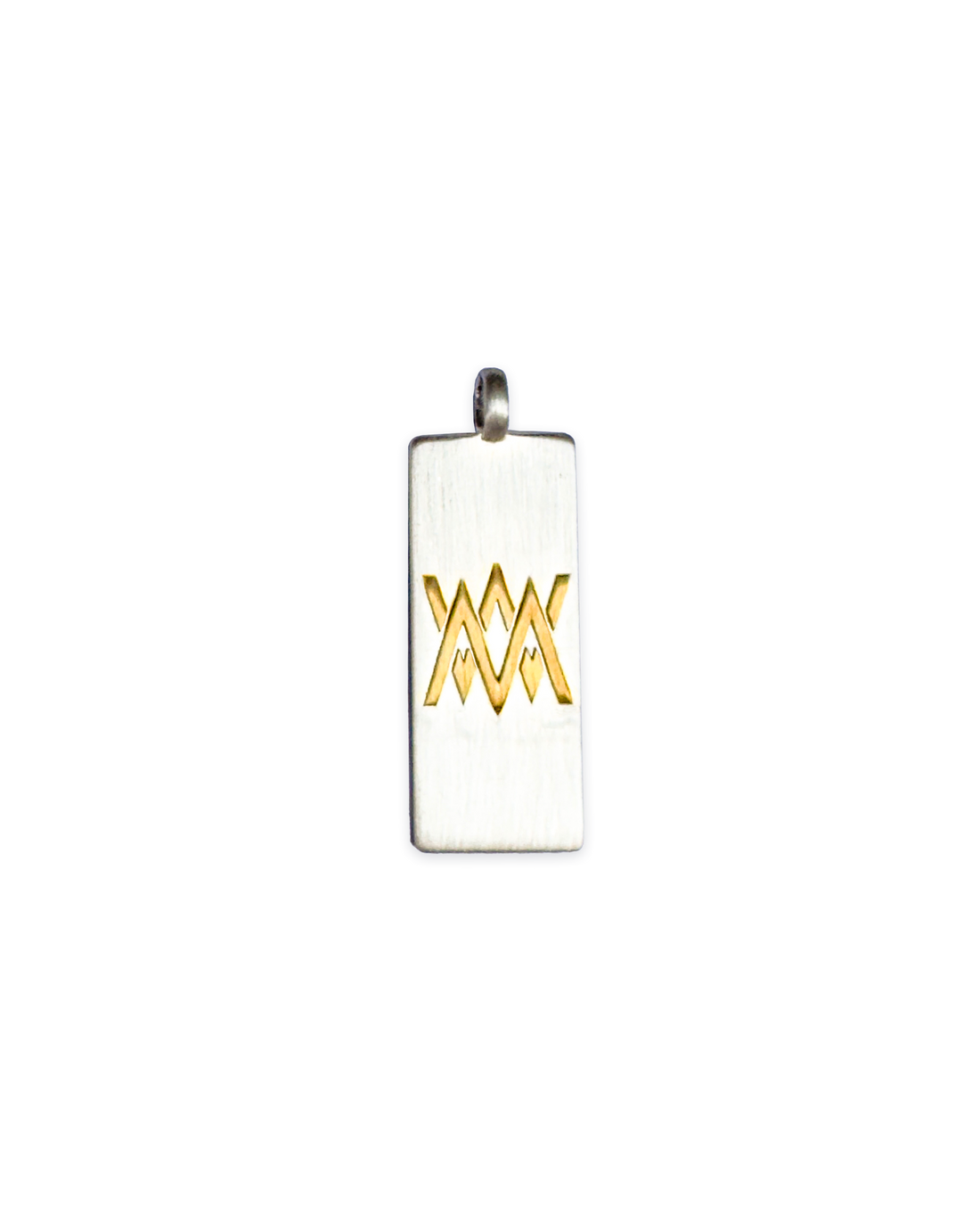 Everyday Medical ID pendant in sterling silver with MediWear symbol.