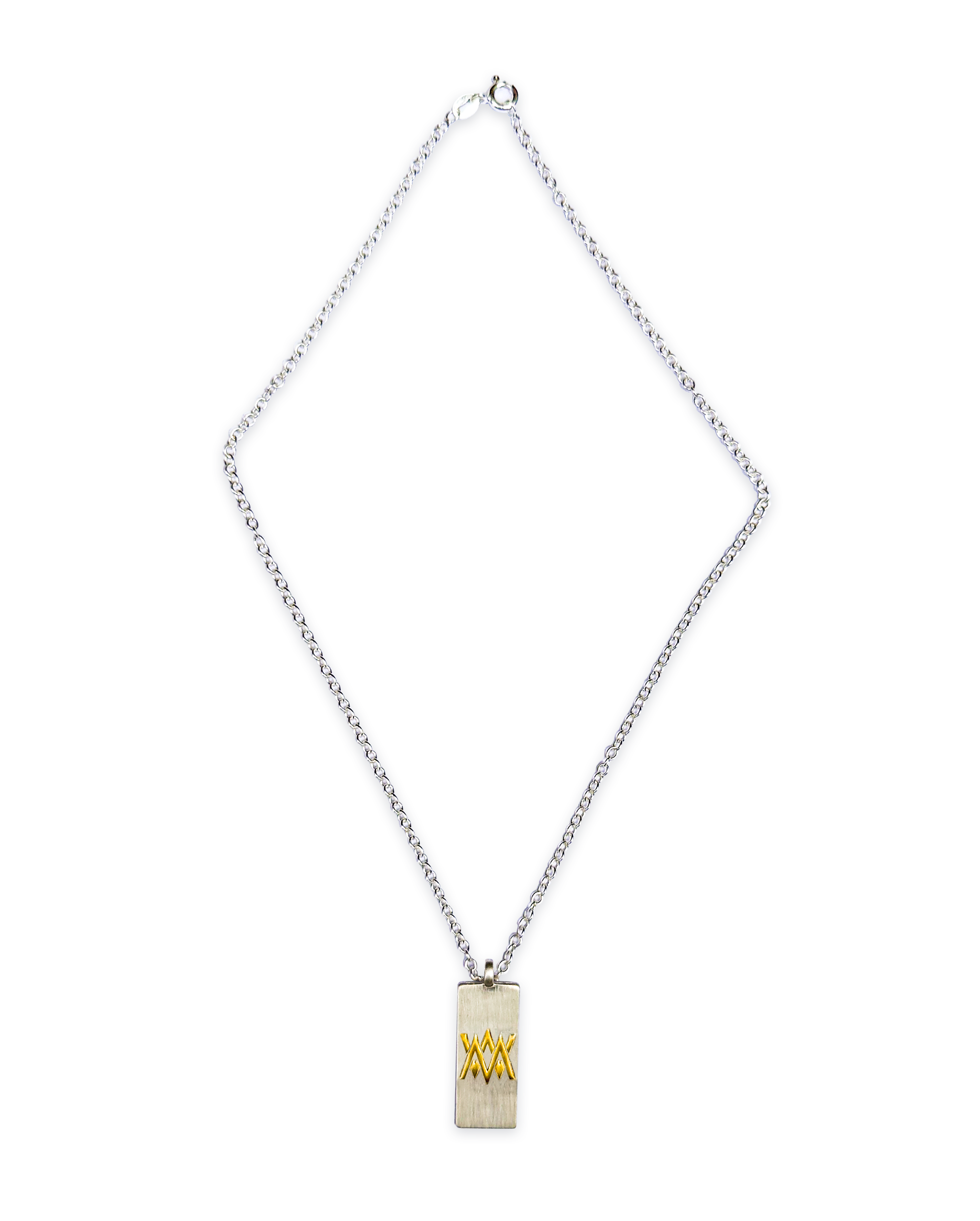 Everyday Medical ID necklace with full sterling silver chain.