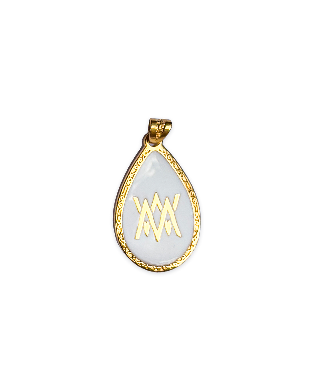Gold medical ID pendant with engraved NHS number necklace, customisable with personal details – MediWear